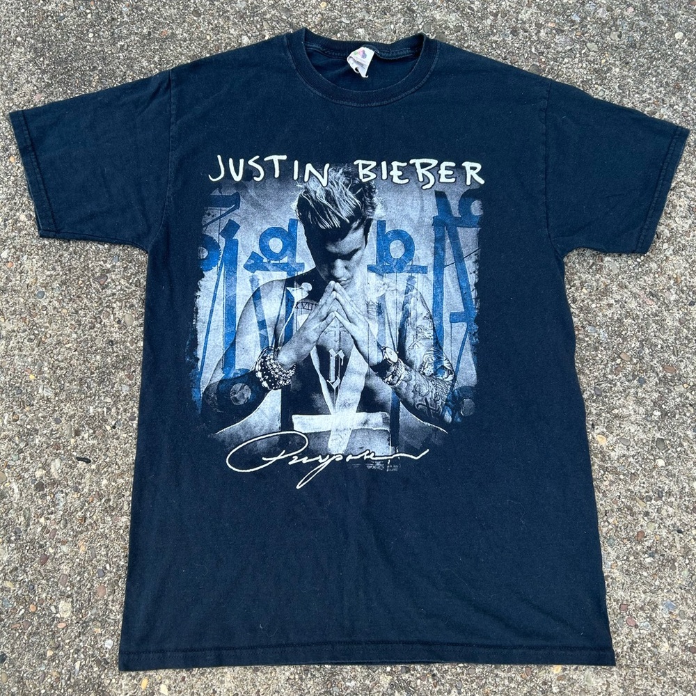 Rare Justin Bieber Purpose World Tour 2016 Tee Shirt Short Sleeve 🎧
